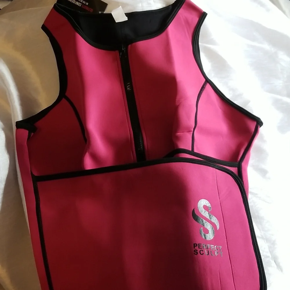 New Perfect Sculpt Sweat Vest Waist Trainer Neoprene - Picture 7 of 8